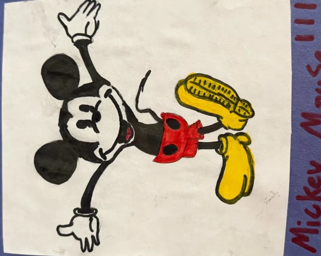 mickey mouse!!! — by Anne