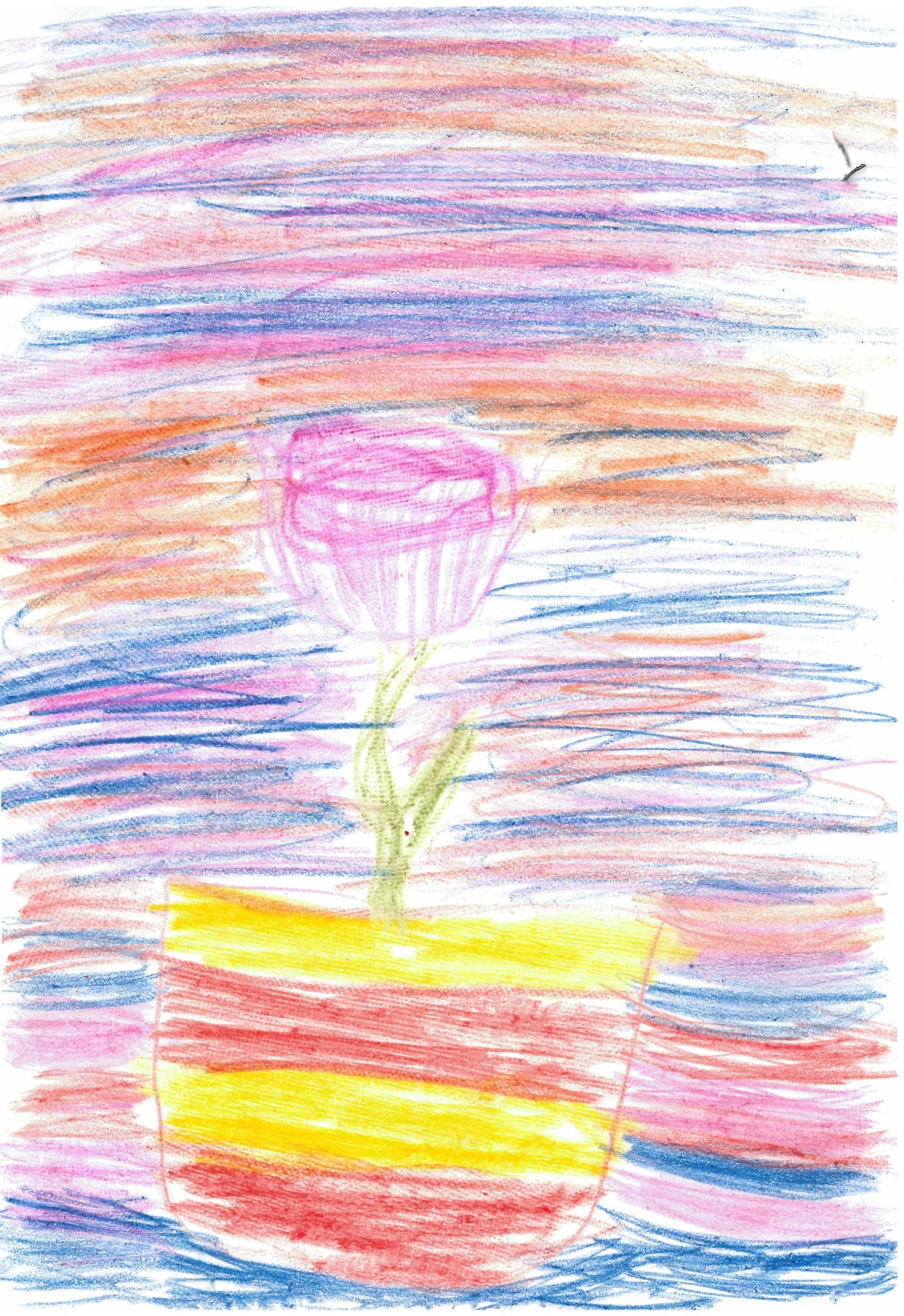 a rose and a sunset — by Anne